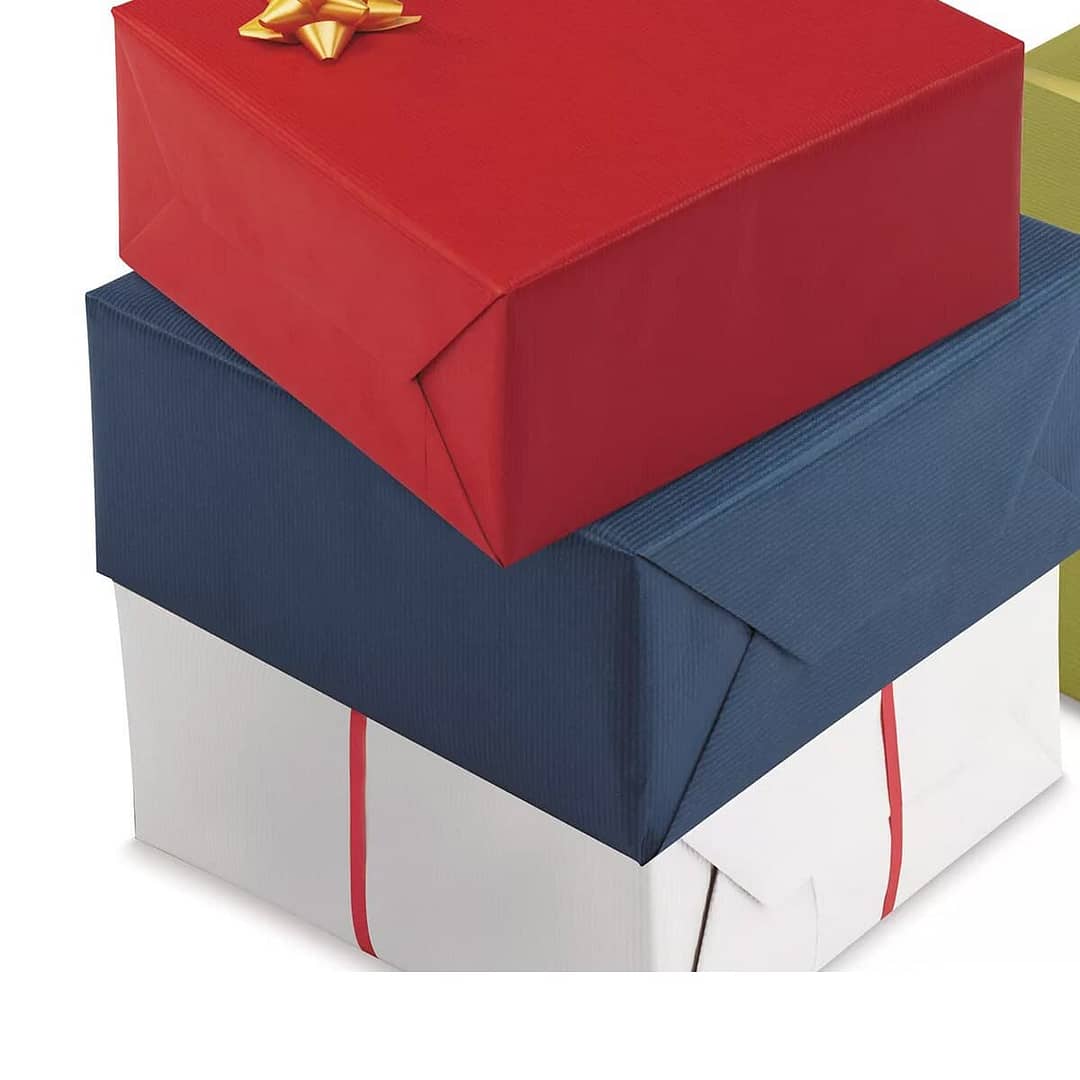 5m Plain Navy Kraft Christmas Wrapping Paper