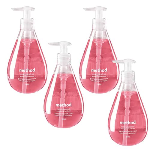 Pack of 4 - Method hand wash pink grapefruit 354ml