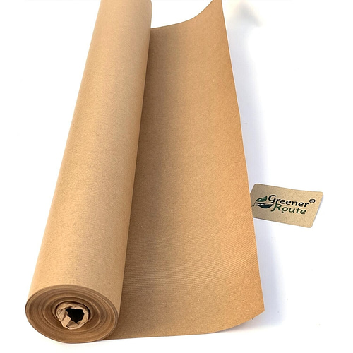 MAARA Brown Kraft Wrapping Paper Roll 43CM X 25M With 10M Jute