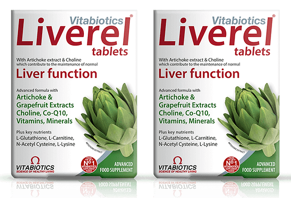Pack of 2 Vitabiotics Liverel Original 60 Tablets