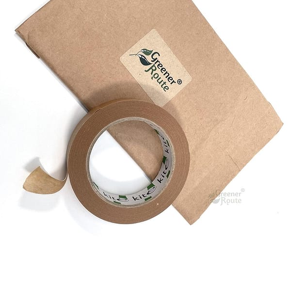 1xRoll 25mm x 50m Self adhesive branded Brown Framers Masking Paper Tape 1500x1500 002