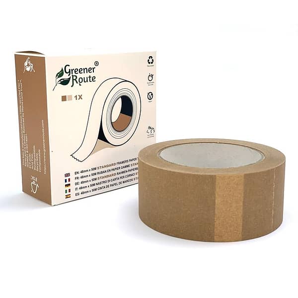 Greener Route Brown Standard paper tape 48mm natural rubber adhesive 001
